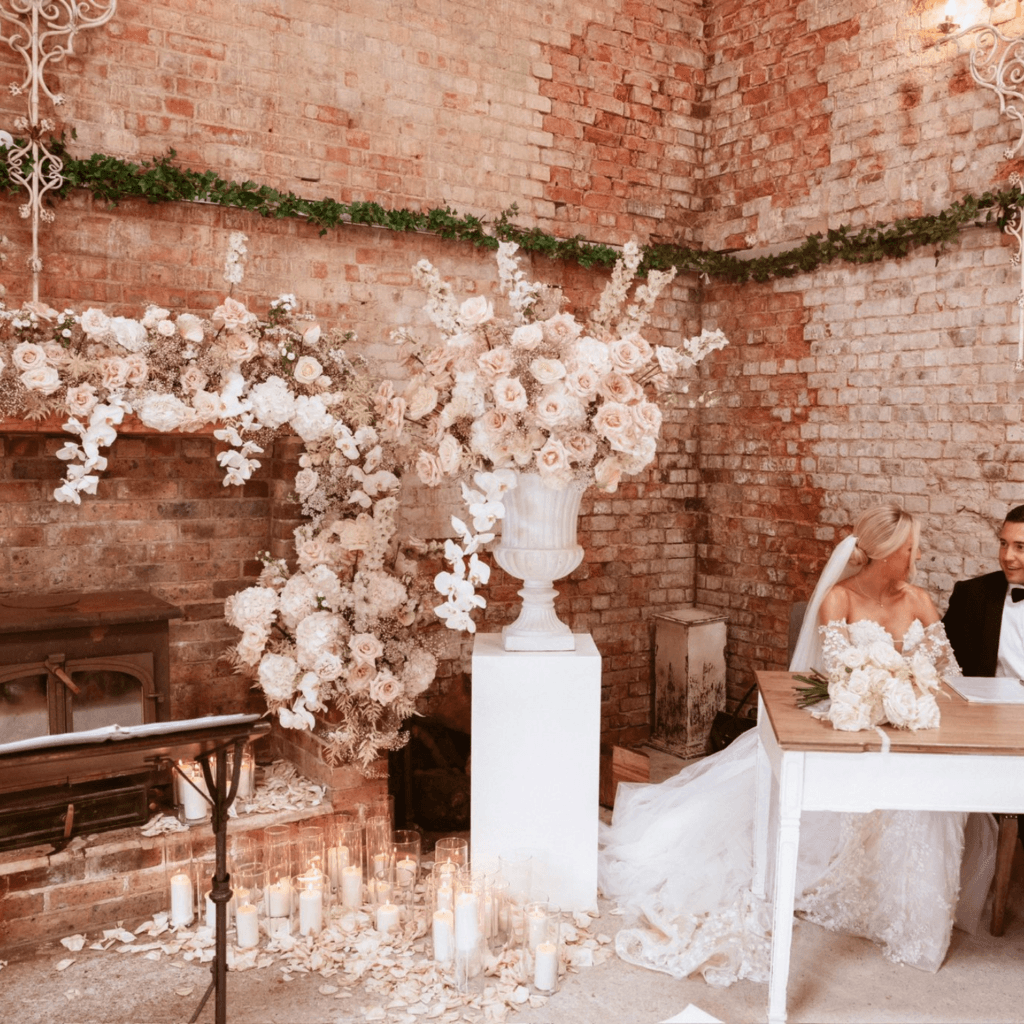 Enchanting Pastel Blooms at Mollie & David’s Countryside Barn Wedding